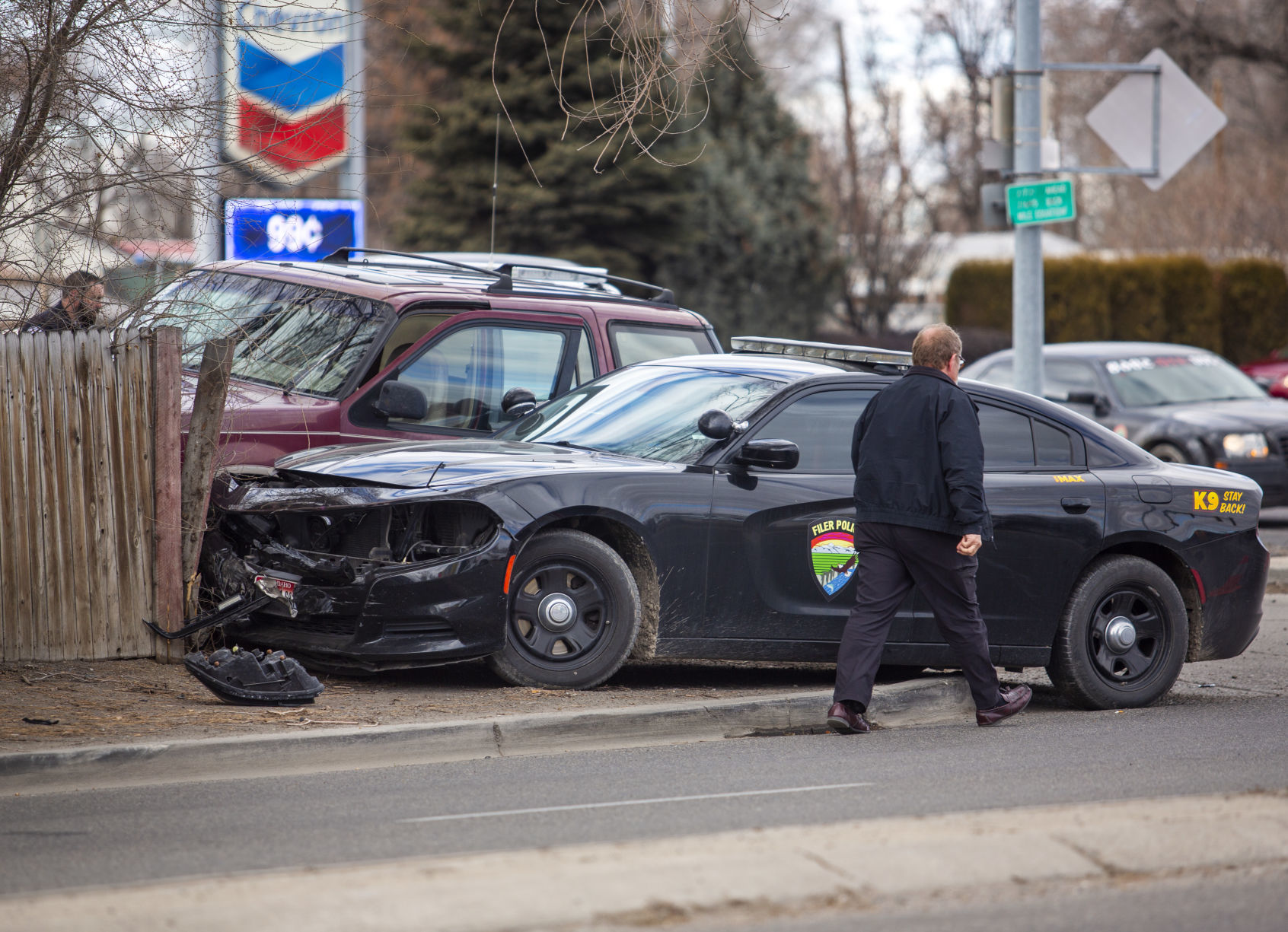 Police end pursuit at Washington and Addison